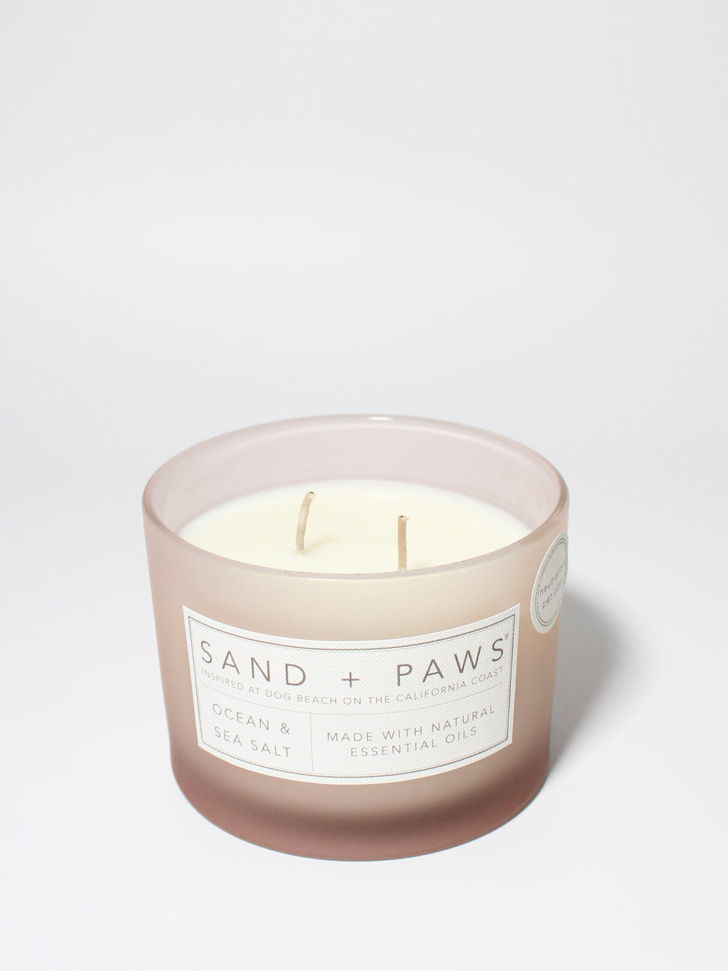 Aromatic Sand + Paws Ocean & Sea Salt 12 oz scented candle