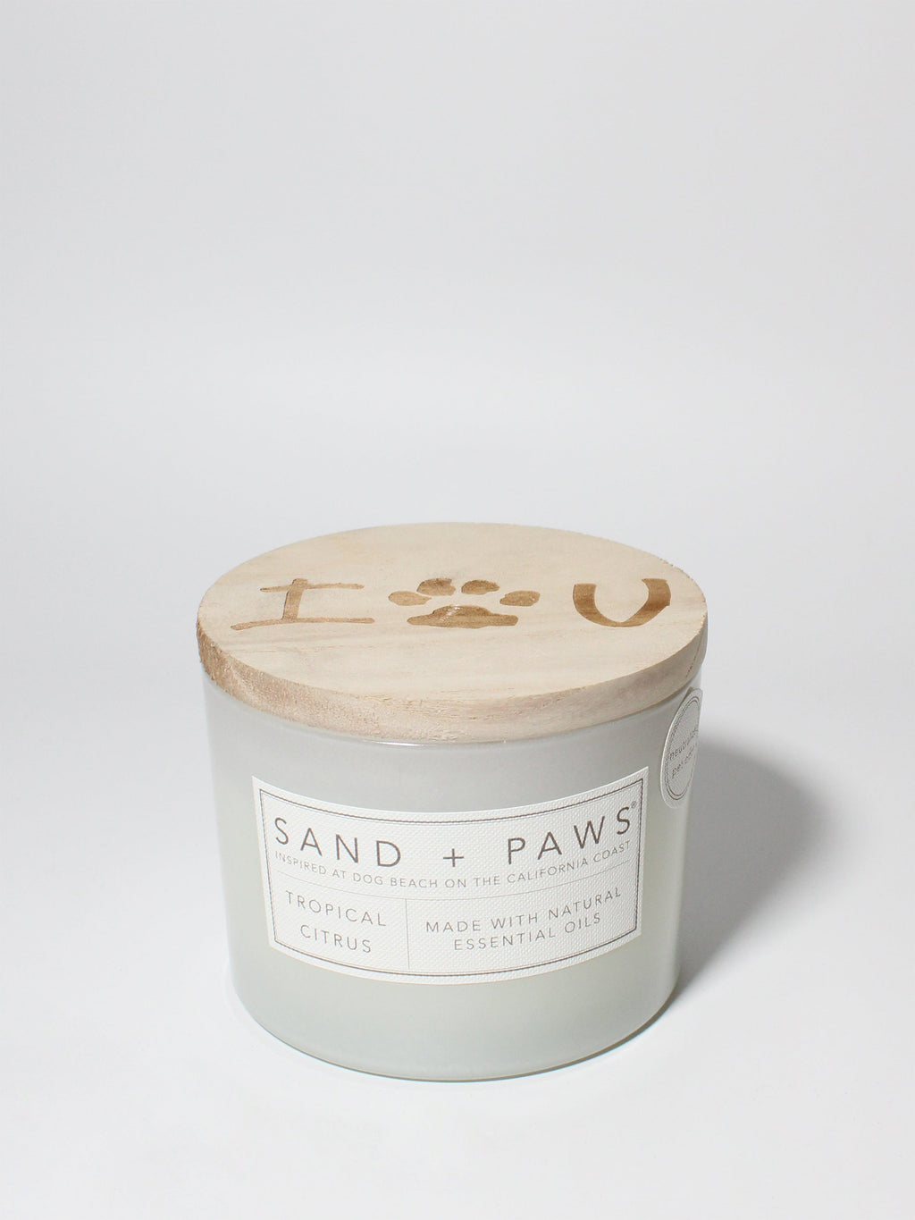 Aromatic Sand + Paws Tropical Citrus 12 oz scented candle