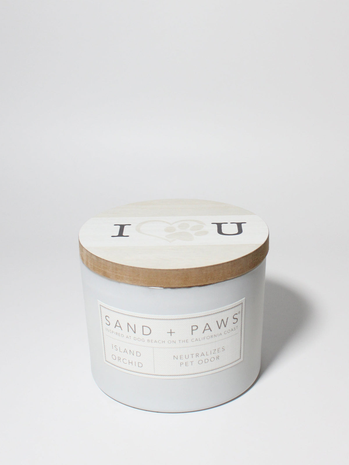 Aromatic Sand + Paws Island Orchid 12 oz scented candle