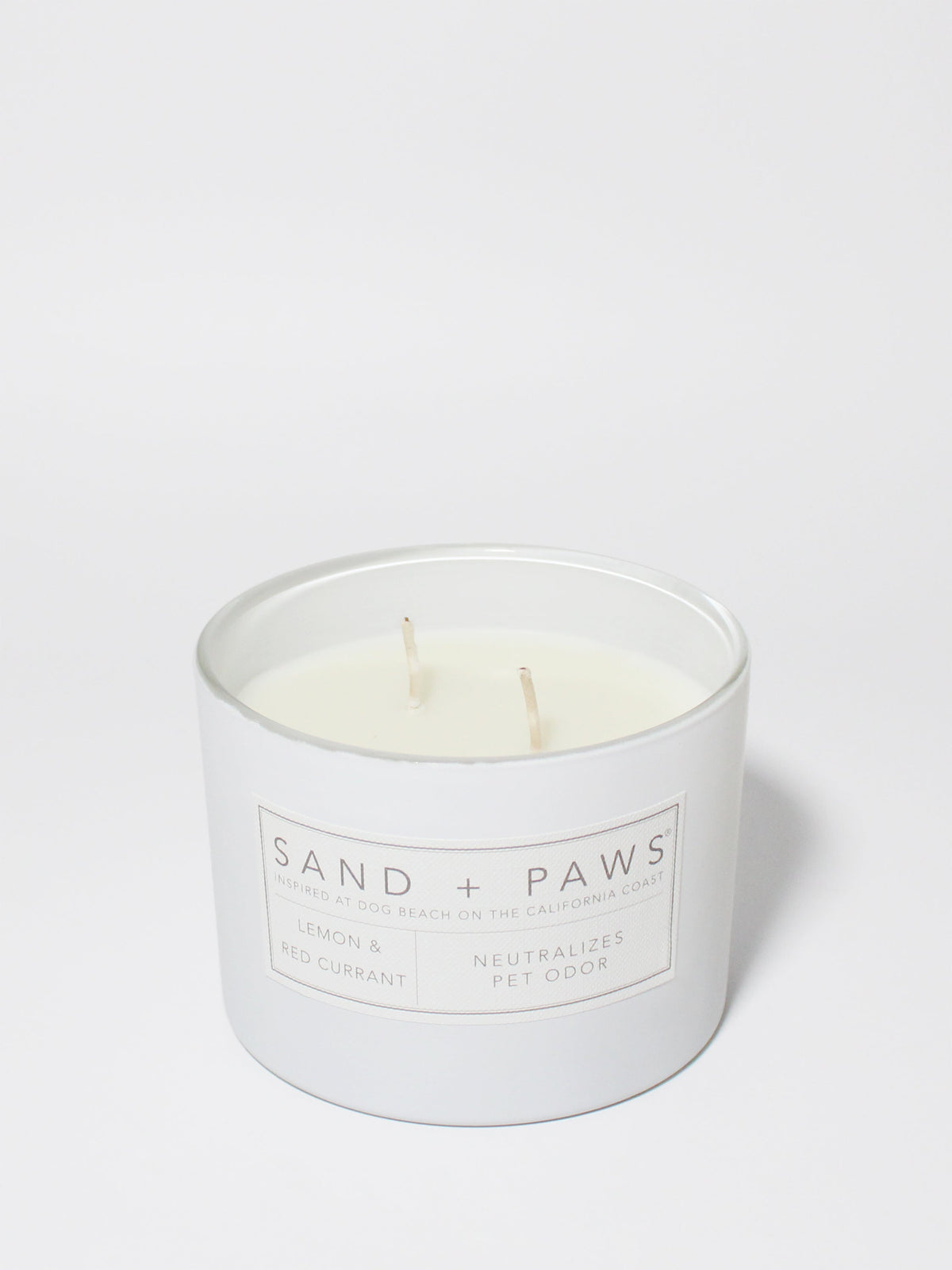 Aromatic Sand + Paws Lemon & Red Currant 12 oz scented candle