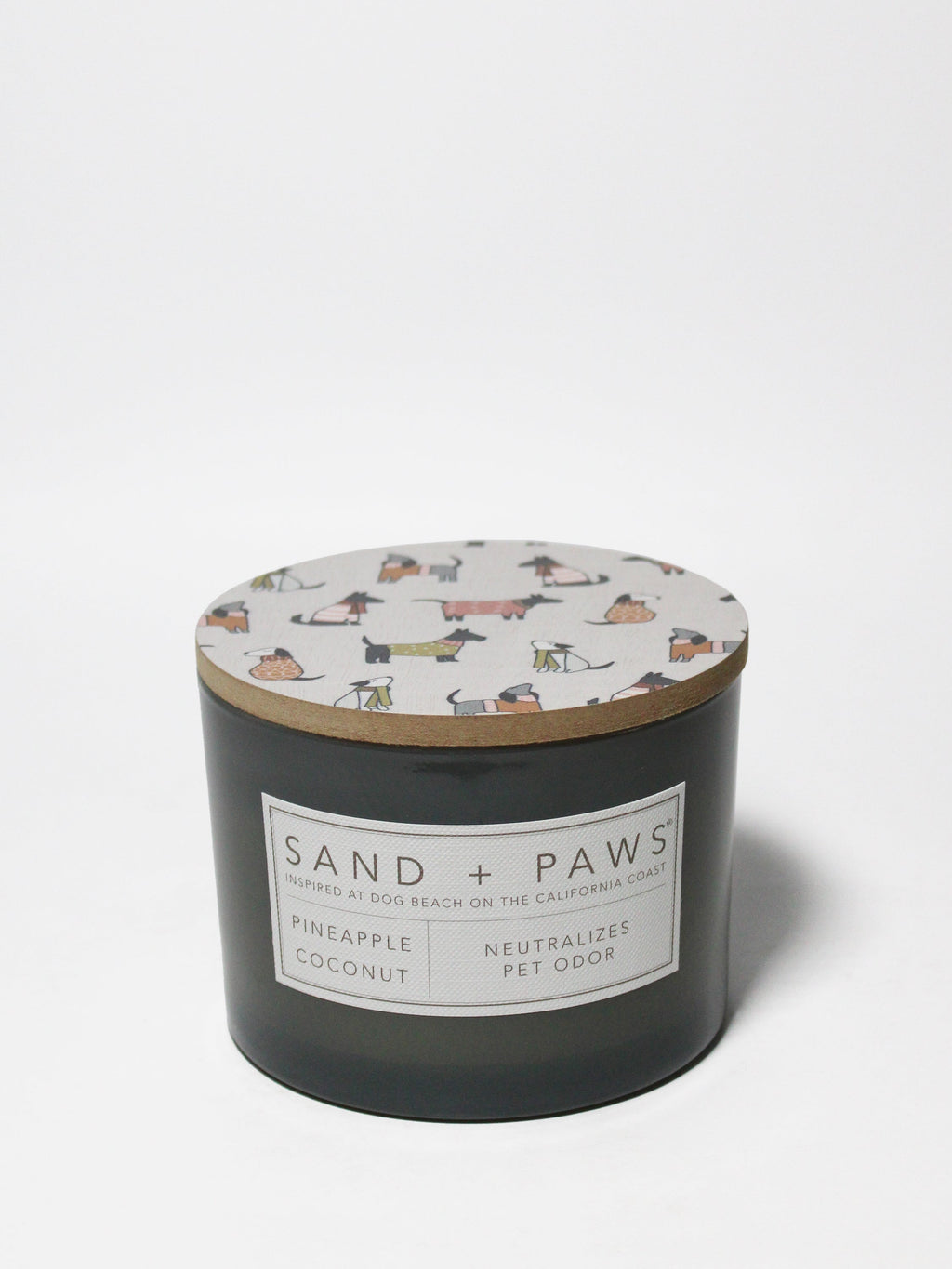 Aromatic Sand + Paws Pineapple Coconut 12 oz scented candle