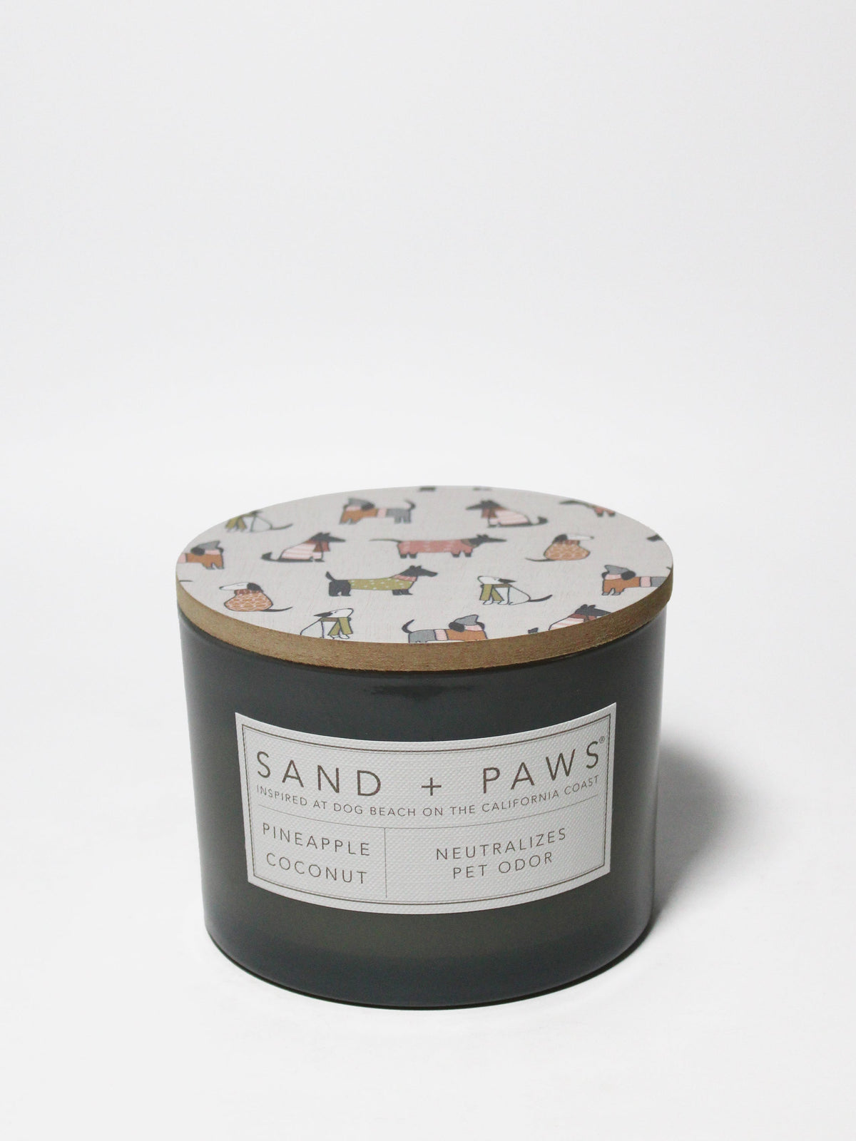 Aromatic Sand + Paws Pineapple Coconut 12 oz scented candle