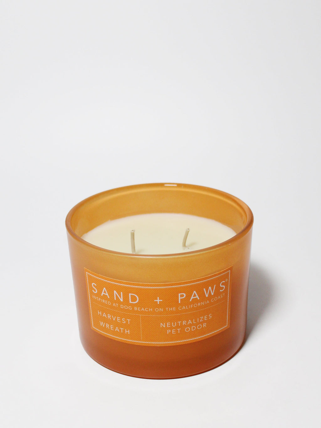 Aromatic Sand + Paws Harvest Wreath 12 oz scented candle