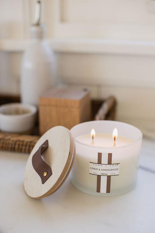 Aromatic Citrus & Sandalwood 12 oz scented candle