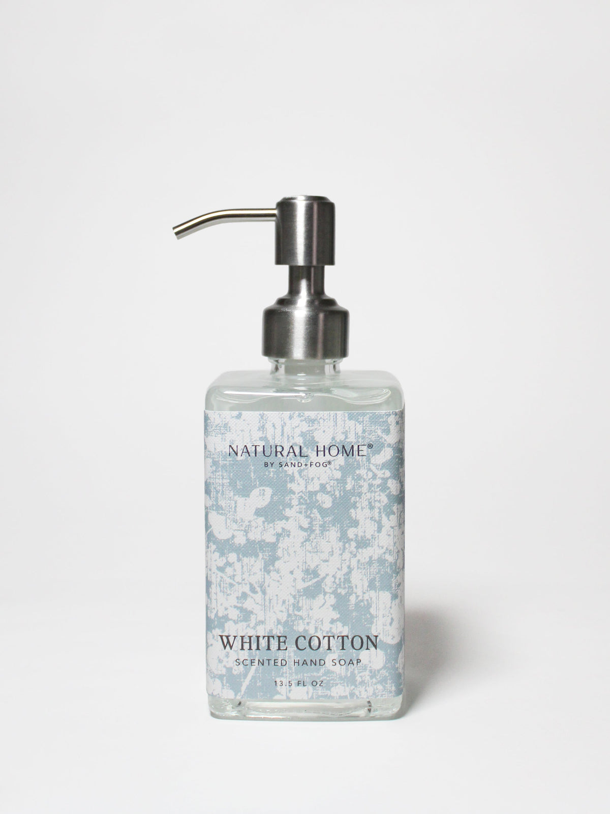 Elegant White Cotton Natural Home 13.5 oz Liquid Hand Soap