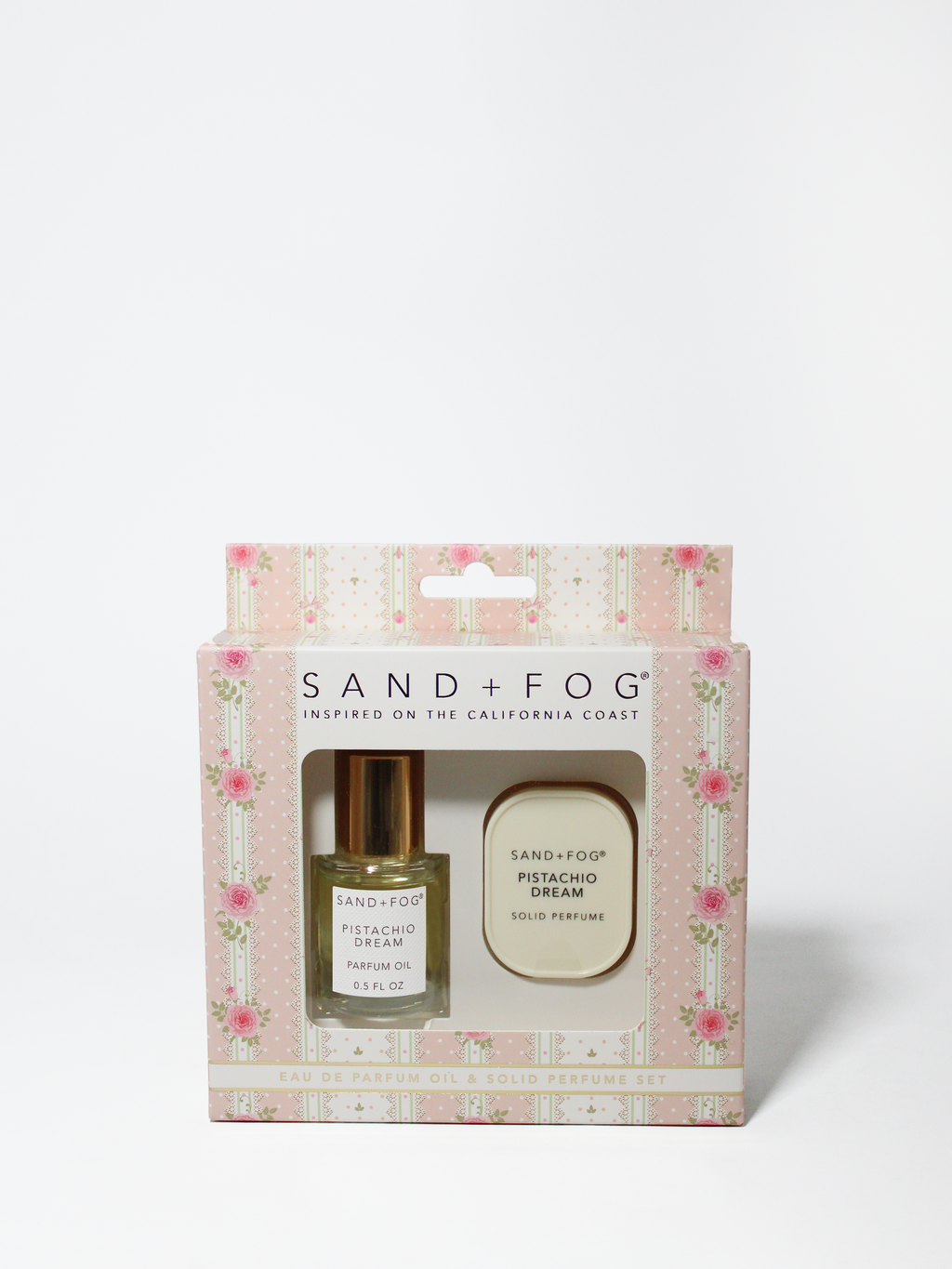 Elegant Perfume Oil Rollerball and Solid Perfume Set - Pistachio Dream