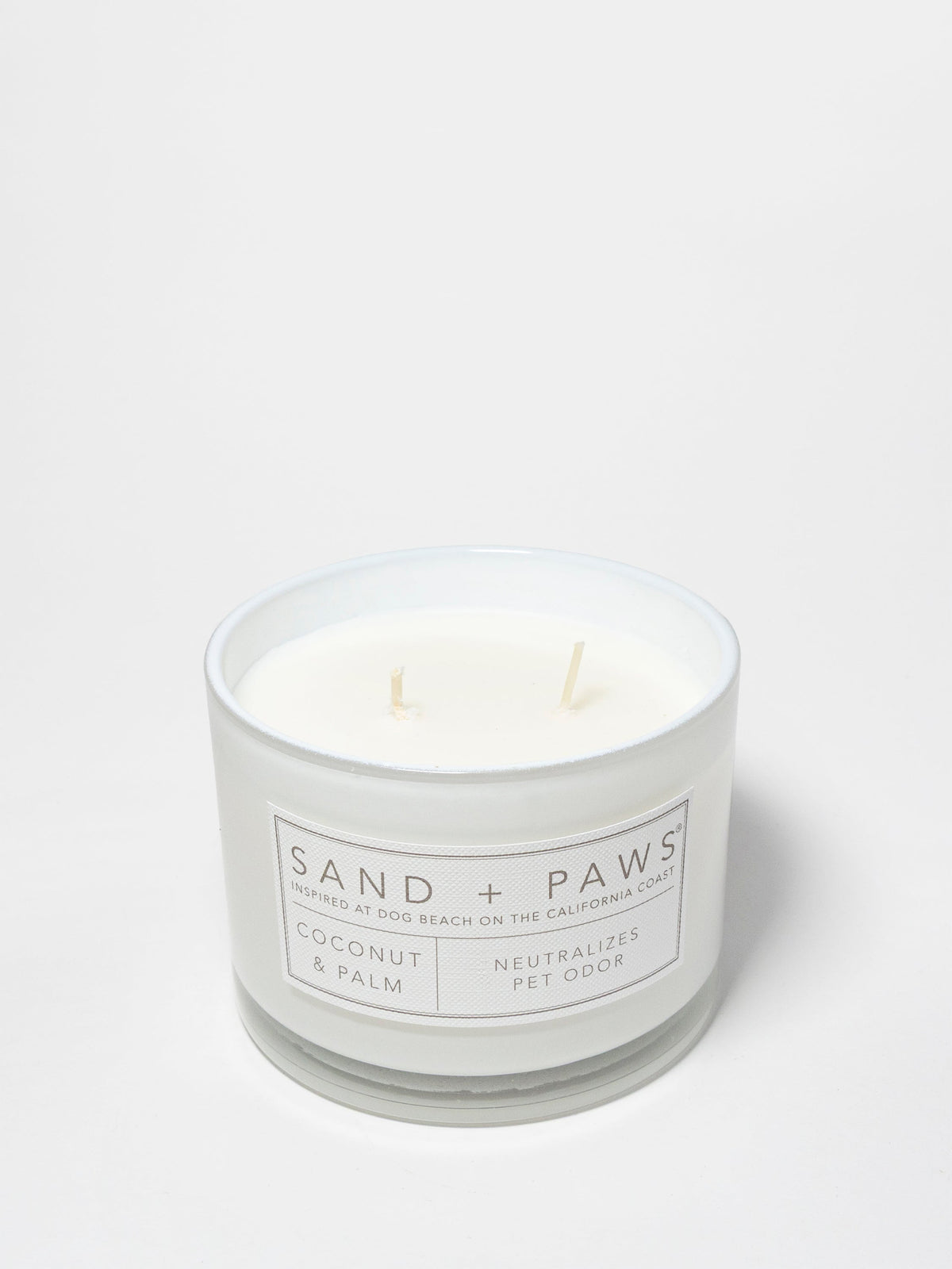 Aromatic Sand + Paws Coconut & Palm 12 oz scented candle