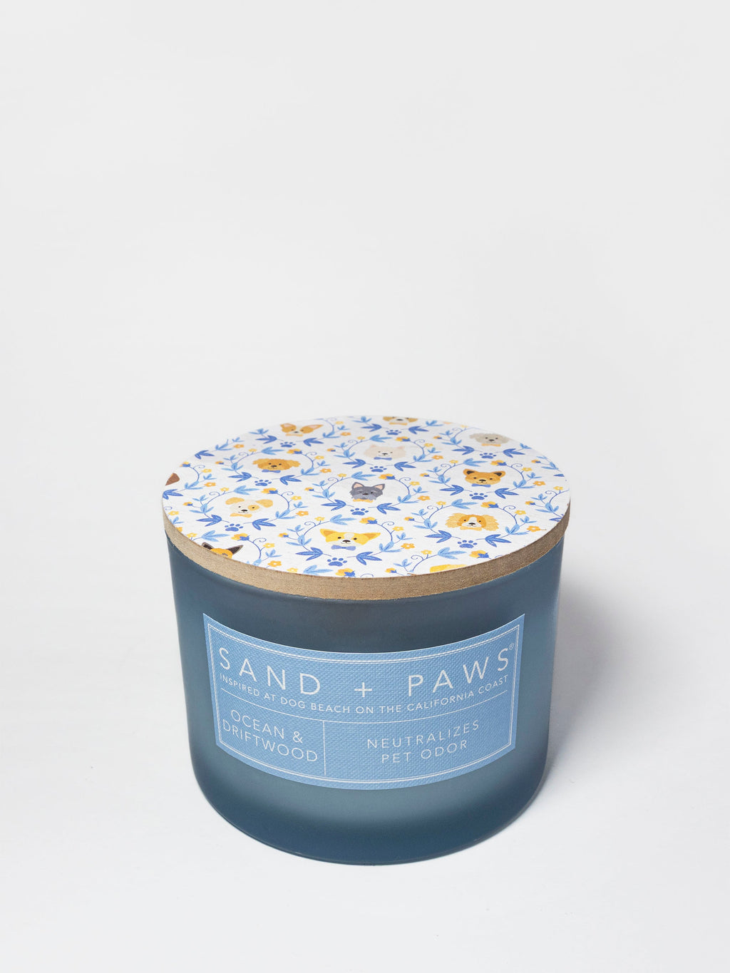 Aromatic Sand + Paws Ocean & Driftwood 12 oz scented candle